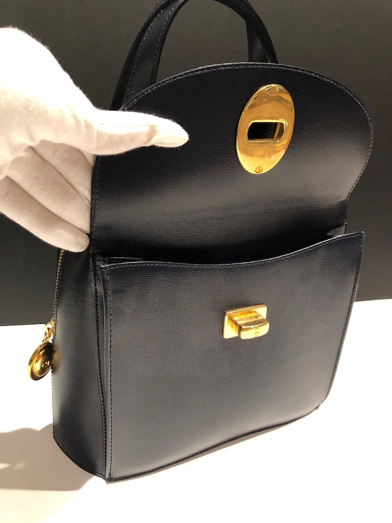 Vintage Vintage 90's Christian Dior Paris patent leather clutch