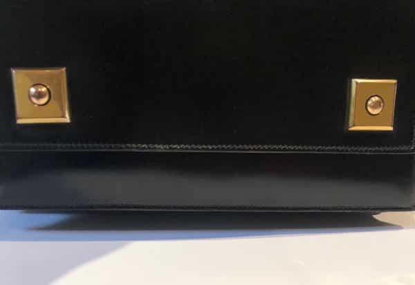 HERMÈS Piano Handbag Black Box Leather Vintage Circa 1960s W/Box ...
