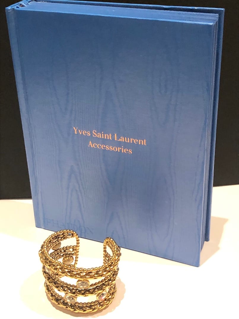 Saint Laurent Paris Monogram Cuff Bracelet