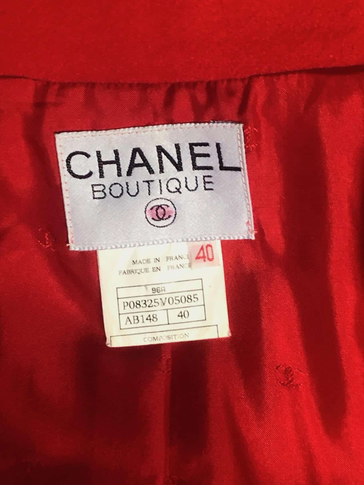 CHANEL Vintage CC Logo 12 Buttons Double-Breasted Jacket 1990s ...