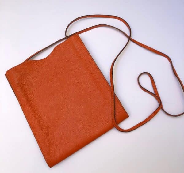HERMÈS Vintage Onimaitou Orange Cross-Body Bag