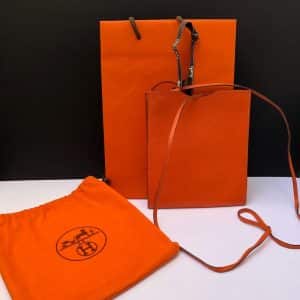 HERMÈS Vintage Onimaitou Orange cross-Body Bag