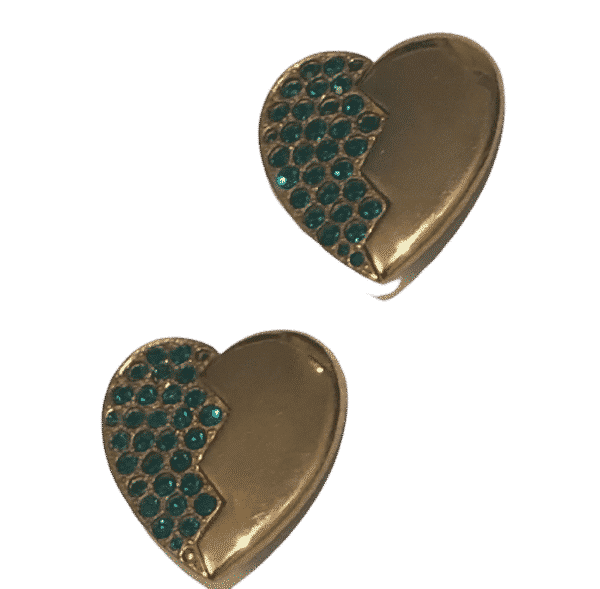 Yves Saint-Laurent Heart-Shaped Earrings 1983