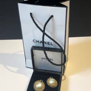 Chanel Vintage Pearl Earrings