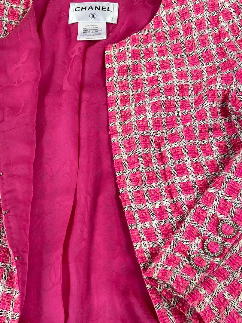 CHANEL Summer Pink White Lesage Tweed Jacket Blazer 2019 - Chelsea Vintage  Couture