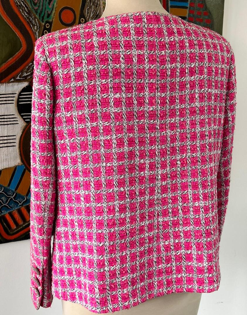 CHANEL Summer Pink White Lesage Tweed Jacket Blazer 2019 - Chelsea Vintage  Couture