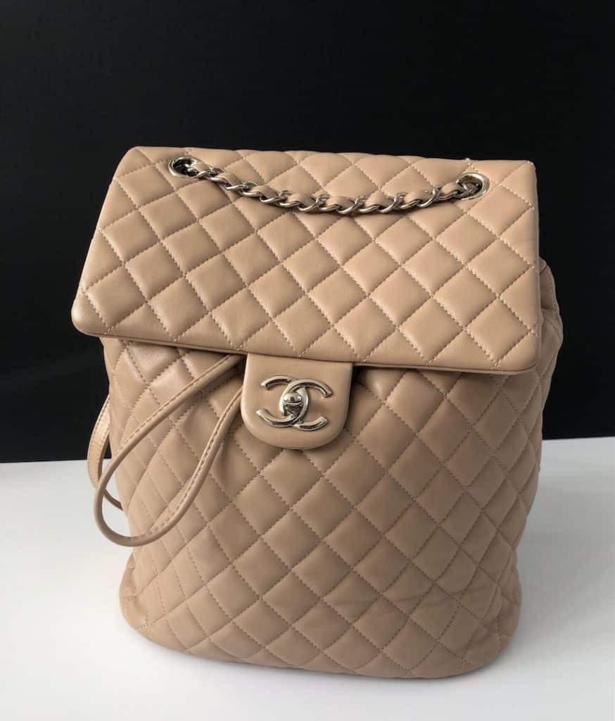 Chanel Urban Spirit Backpack Small, Shearling With Quilted