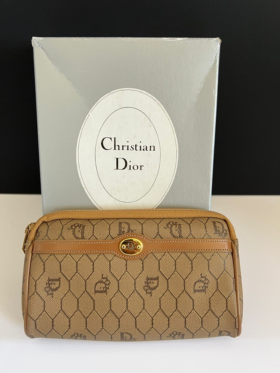 Dior 1980s Pre-owned Honeycomb Clutch Bag