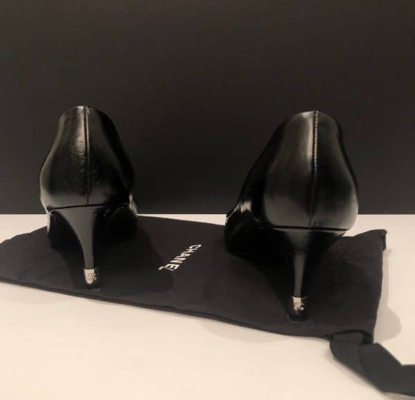 Chanel logo heels pumps shoes