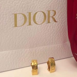 Dior logo earrings