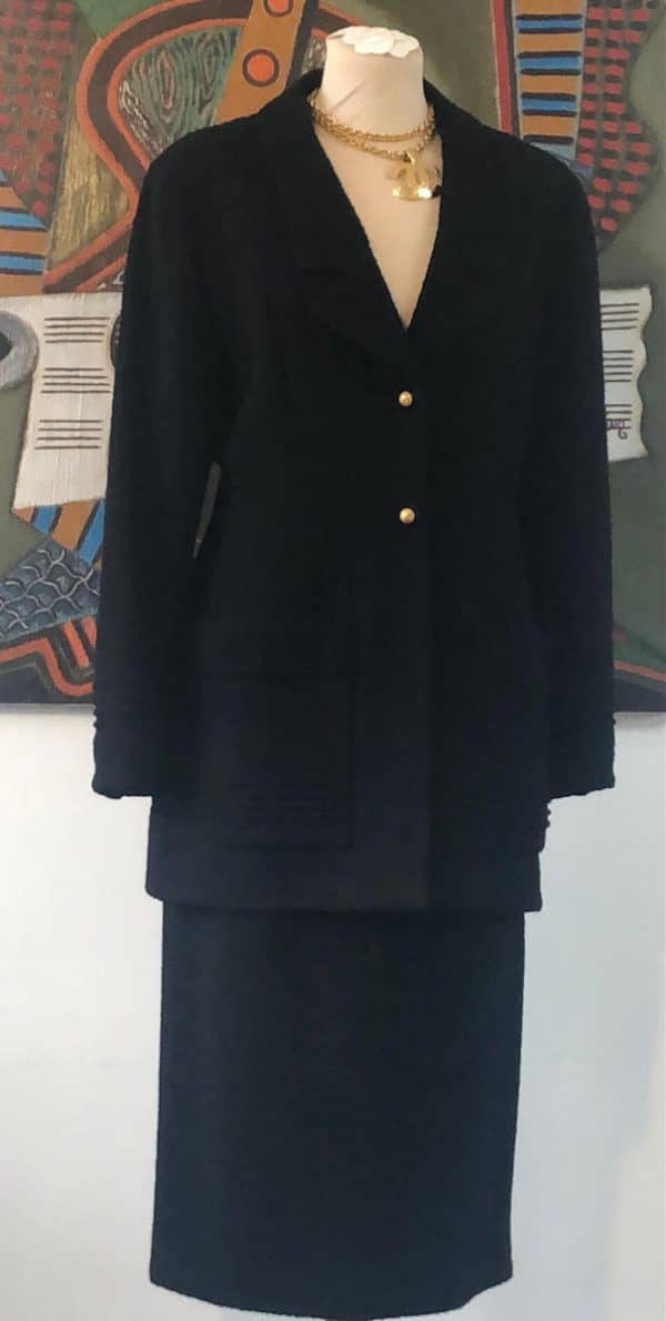 Chanel vintage black suit