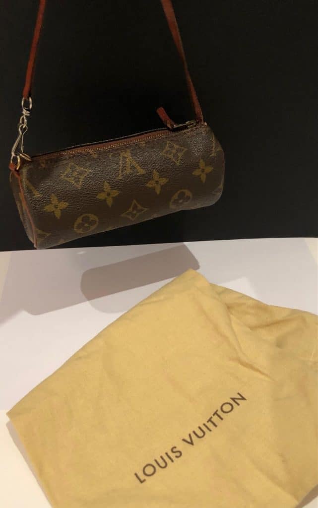 1980s Vintage LOUIS VUITTON Monogram Mini Papillon Pouch Handbag
