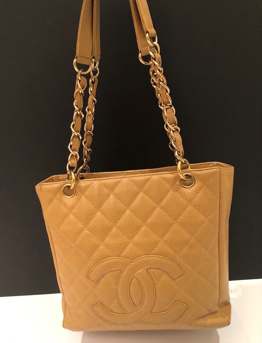 chanel gst shopping tote bag