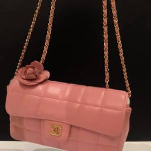 Chanel mini camellia bag pink