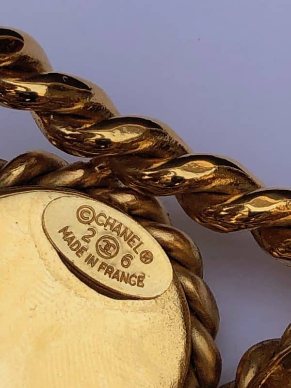 chanel vintage double cuff gold pearls bracelet collection 26 by victoire de castellane circa 1980s w/box