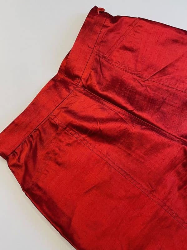 yves saint laurent vintage blazer trousers suit red double breasted silk c.1980