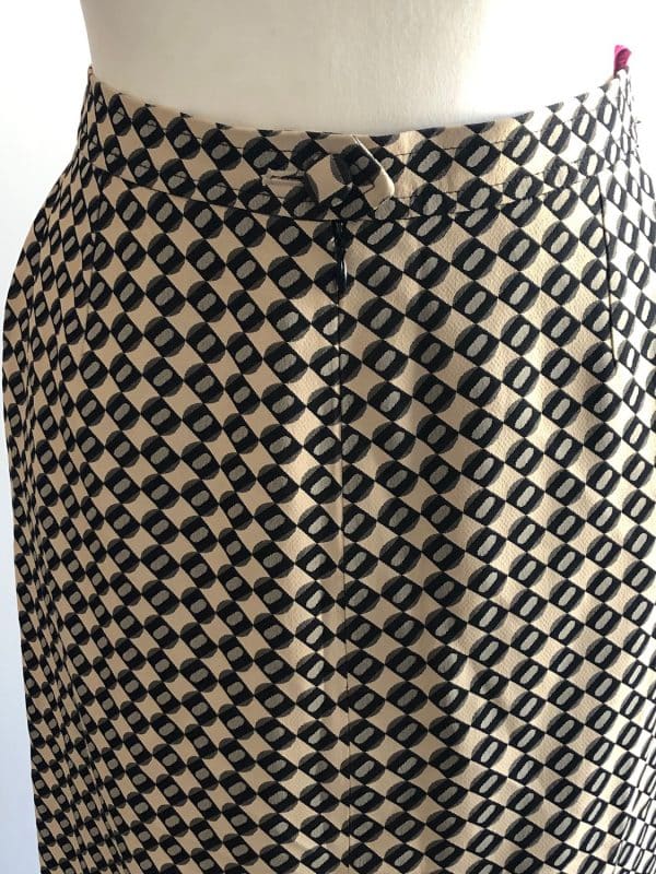 christian lacroix paris vintage geometry fitted skirt 1997