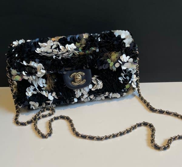 chanel multicolour sequins bag medium limited edition c.2019 w/box coming soon
