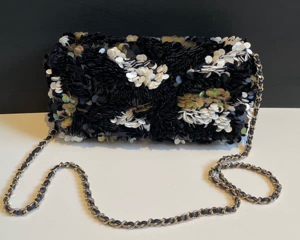 chanel multicolour sequins bag medium limited edition c.2019 w/box
