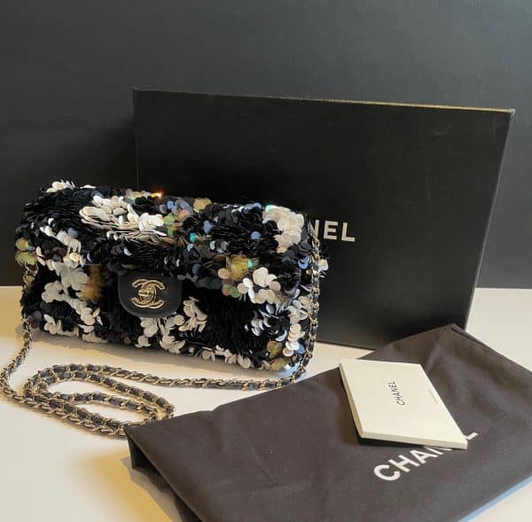 chanel multicolour sequins bag medium limited edition c.2019 w/box coming soon
