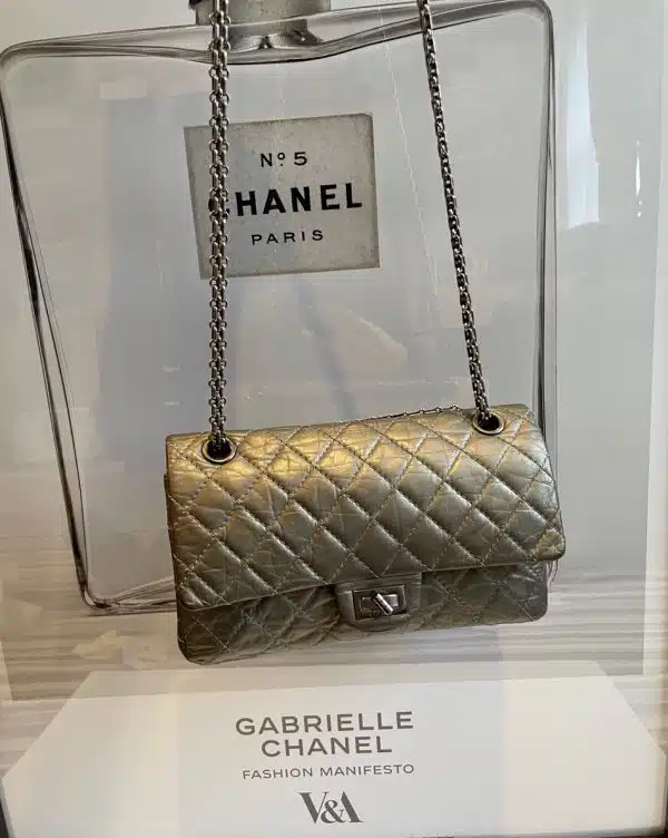 CHANEL Aged Calfskin Quilted Reissue 2.55 Double Flap Bag C.2012