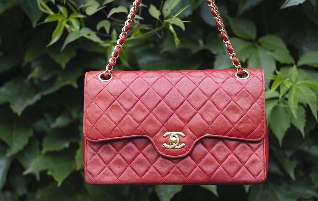 CHANEL Vintage Timeless Classic Red Quilted Double Flap Leather Shoulder Bag 1985 W/Box