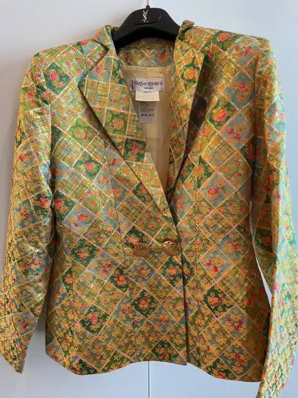 YVES SAINT LAURENT Variation Vintage Brocade Single Breasted