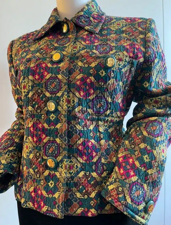 JEAN-LOUIS SCHERRER Vintage Logo Jewel buttons Diamond