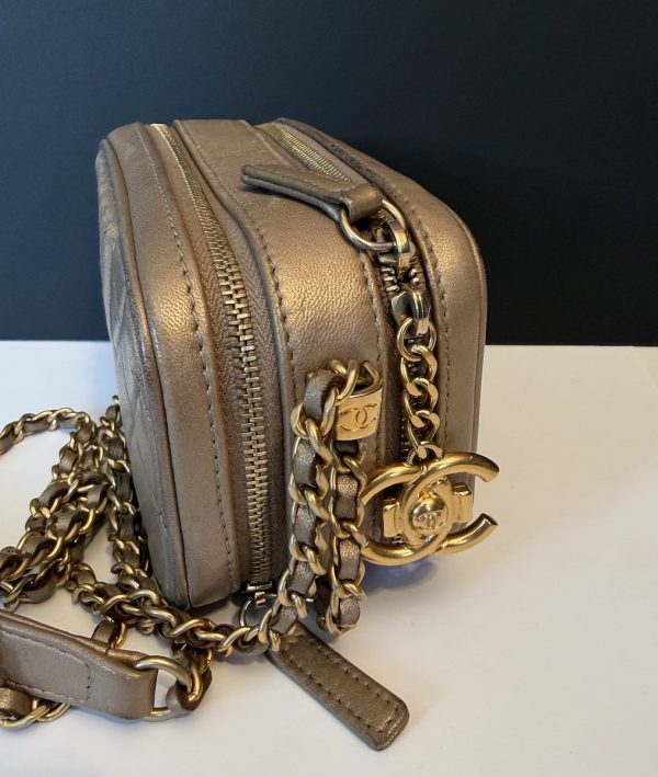 chanel bronze quilted lambskin small coco boy camera case shoulder bag 2014