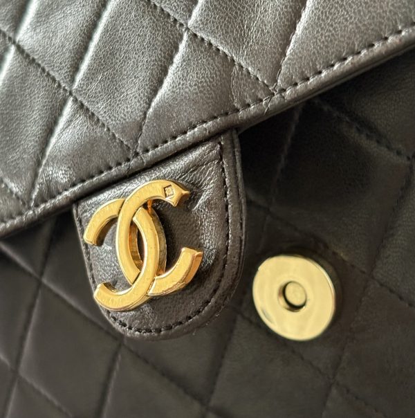 chanel 1994 classic timeless quilted vintage flap bag choc brown 24k ghw