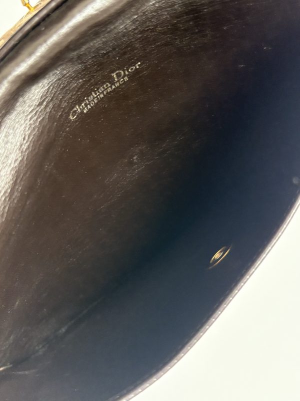 christian dior vintage cd logo monogram clutch c.1980s