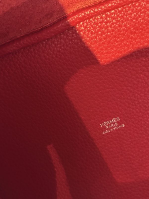 hermÈs picotin lock 22 togo leather rouge bucket bag