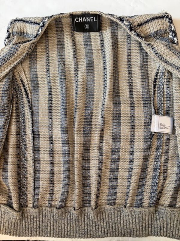 chanel karl lagerfeld 01p spring/summer rtw 2001 linen vest runway collection