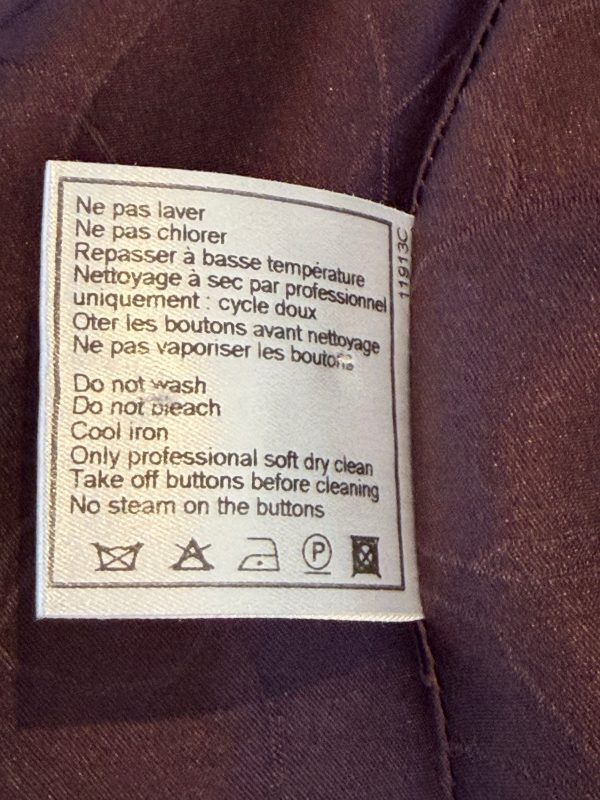chanel tweed single breasted cc logo button notched collar jacket 2001