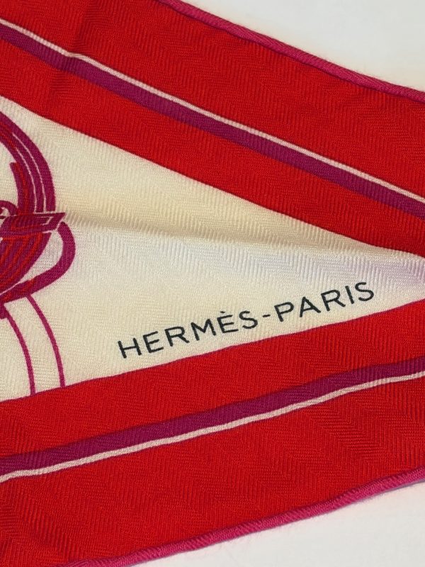 hermÈs cashmere losange scarf ex libris by hugo grygkar 2010 w/box