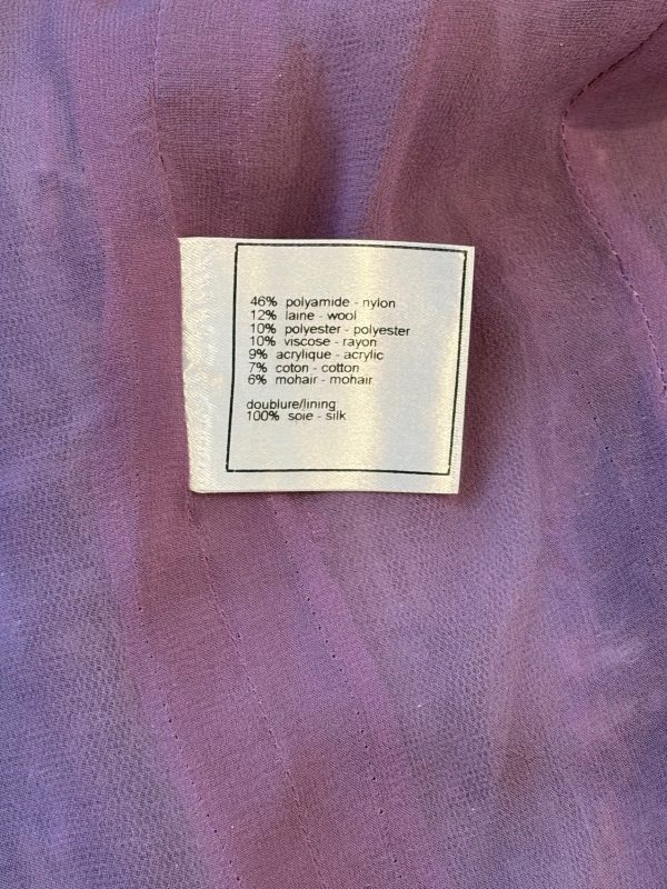 chanel tweed suit jacket and skirt cc logo buttons 05a 2005