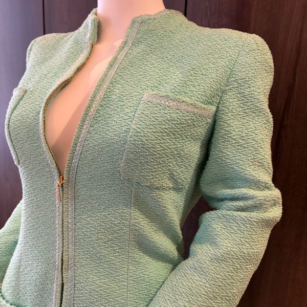 chanel vintage runway documented boucle suit