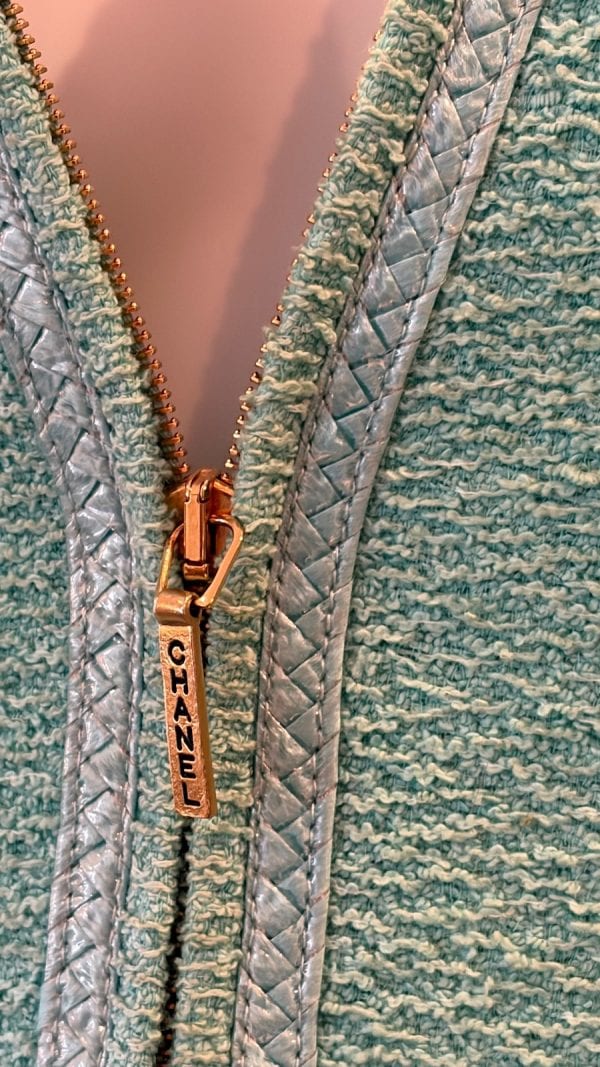 chanel vintage runway documented boucle suit