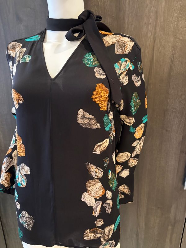 hermÈs bow tie blouse shirt mineraux mineral by hugo grygkar fall/winter 2013/2014