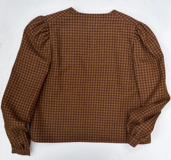 lanvin vintage haute couture 15977 tweed check houndstooth jacket c.1980s