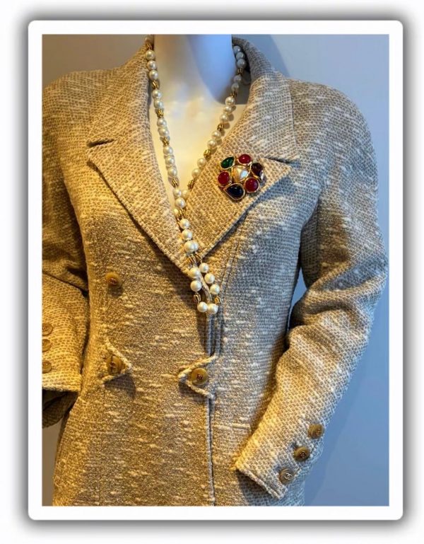 chanel by karl lagerfeld vintage gripoix multi camellia flower brooch collection 26 1991