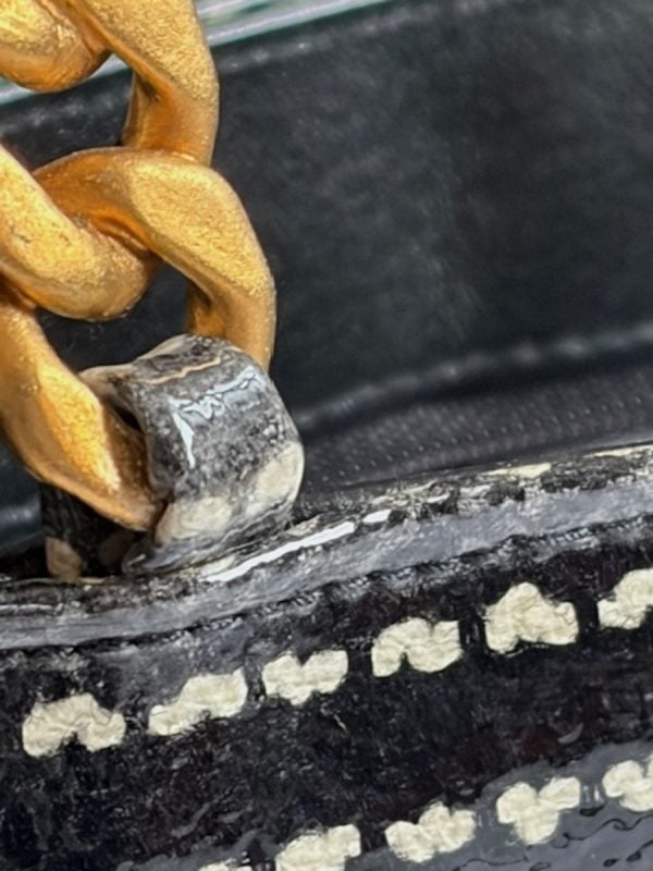 chanel 1991 vintage houndstooth rectangular tote 24k ghw black white bag