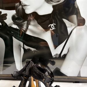 chanel by massaro haute couture black lace ruffles bow heels sandals 1990