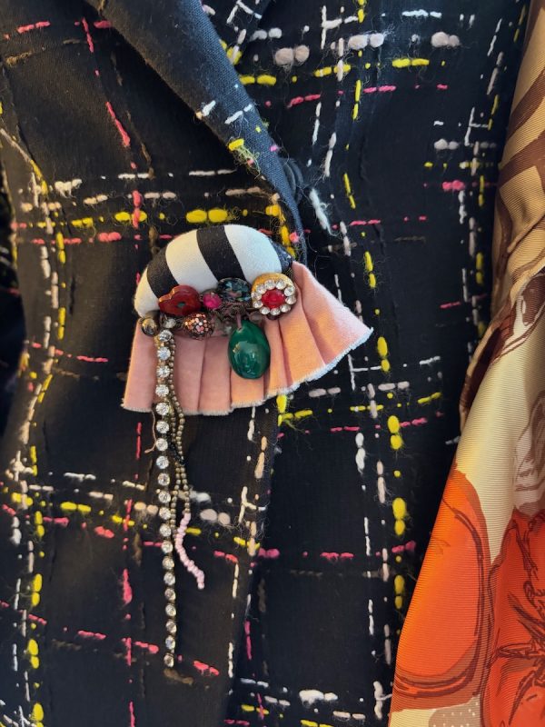 christian lacroix bazar vintage jacket black wool multi checked tartan 1991 1992