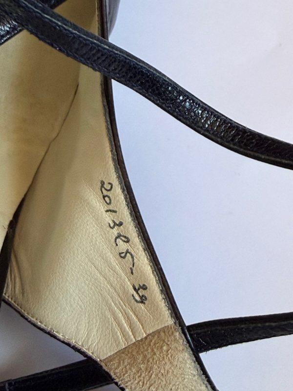 pierre balmain by harel haute couture black slingback heels lace kidskin shoes 1990