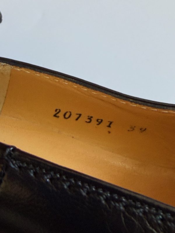 pierre balmain by harel haute couture kidskin black pump with suede wrap strap buckle c.1990 1991