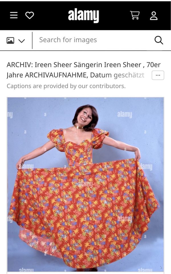 1970s french archive vintage floral maxi dress handmade in france