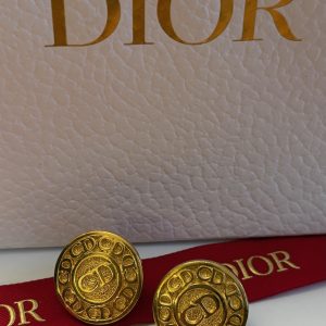 1980s vintage christian dior cd monogram earrings