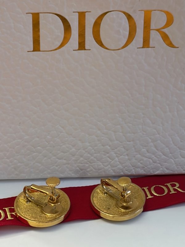 1980s vintage christian dior cd monogram earrings