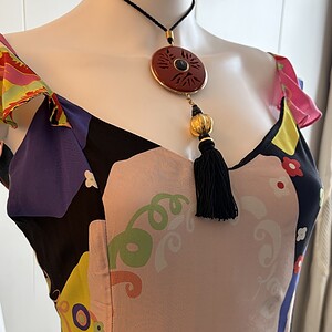 1990s christian lacroix silk chiffon chantilly lace ruffle sleeves vintage dress